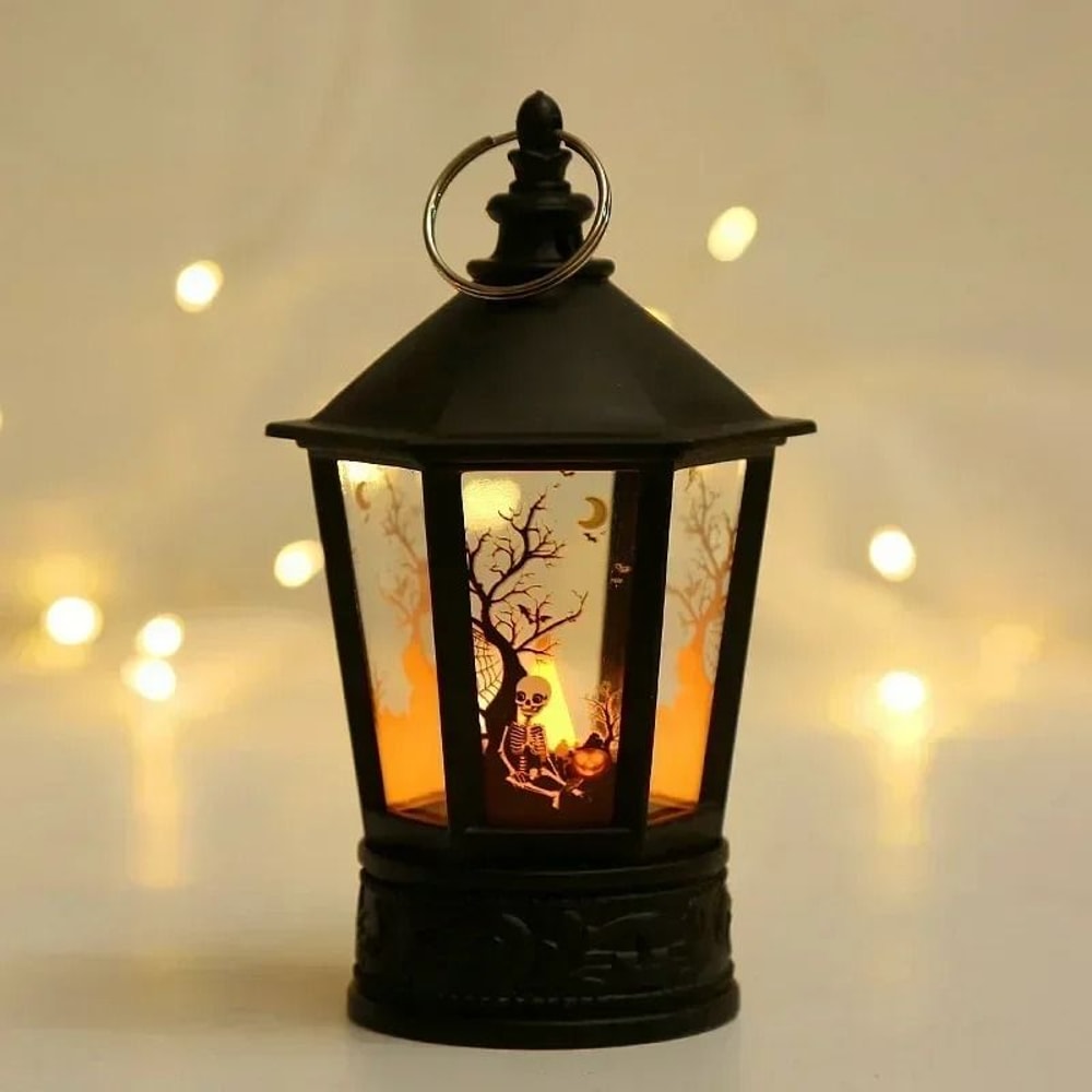 LED Pumpkin Ghost Lantern Halloween Hanging Decoration 6