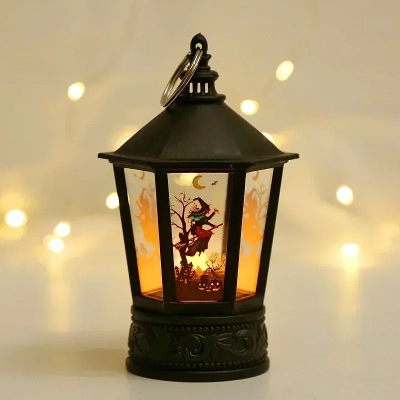 LED Pumpkin Ghost Lantern Halloween Hanging Decoration 7