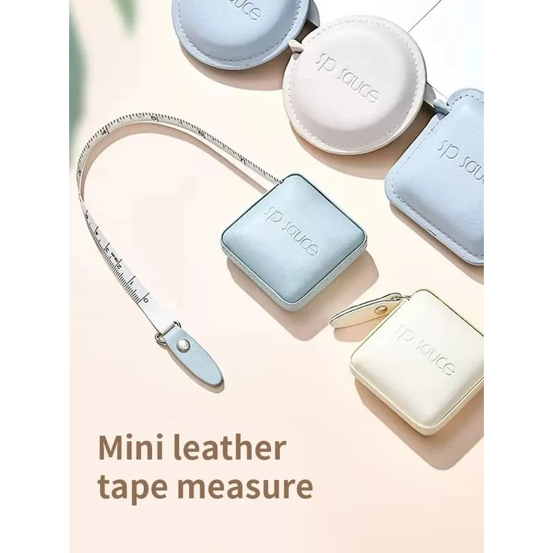 Soft Square Retractable Push Button Measuring Tape 3