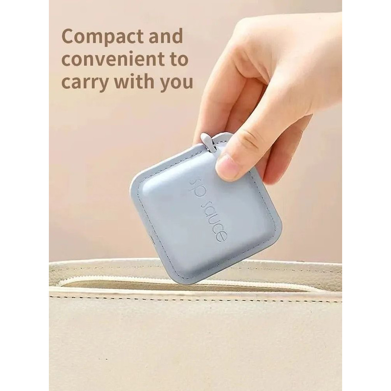 Soft Square Retractable Push Button Measuring Tape 5