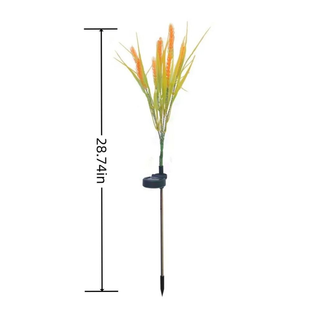 Solar Wheat Ear Ground Light 7 Head Warm White Outdoor Decoration 5