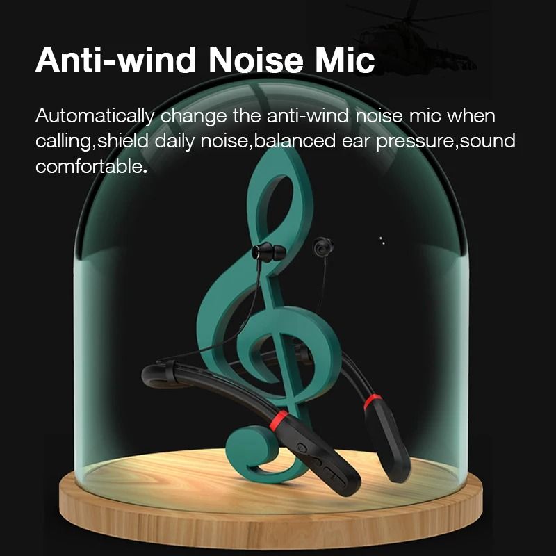 Eardeco 200 Hour Bluetooth Neckband Headphones With Bass And Mic 2