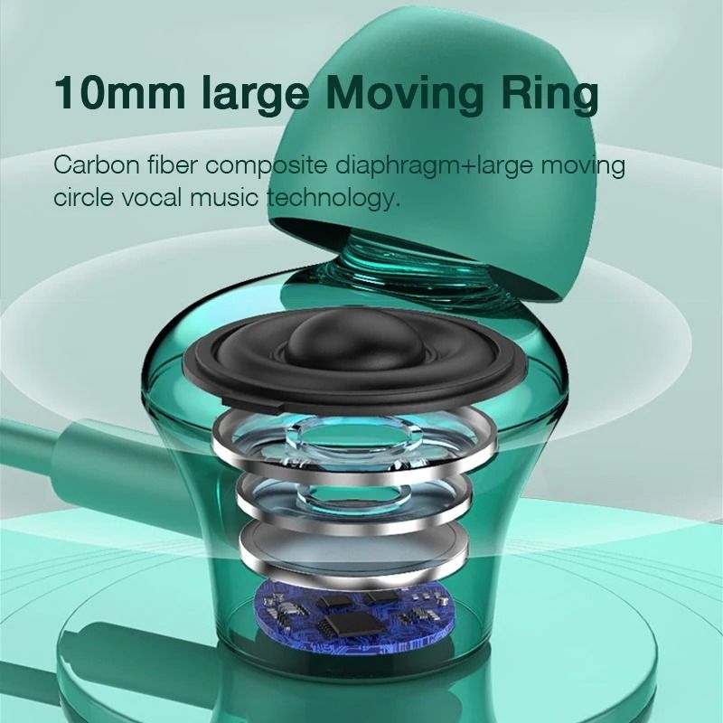 Eardeco 200 Hour Bluetooth Neckband Headphones With Bass And Mic 3