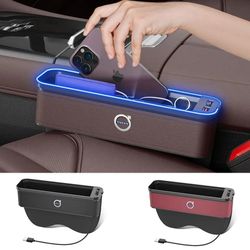 volvo seat crevice storage box usb charging gap slot organizer