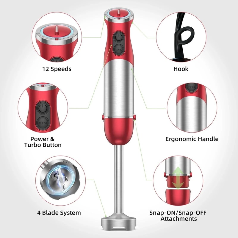 Handheld 5 In 1 Multi Purpose Kitchen Blender 1000 Watt 1