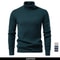 Mens Turtleneck Knit Sweater Solid Color Striped Winter Pullover 0