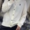 Womens Embroidered Cashmere Cardigan Elegant Long Sleeve O Neck Sweater 7