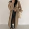 Womens Vintage Long Knit Cardigan Loose Warm Sweater Coat 1