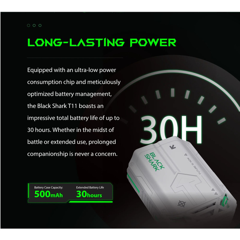 Black Shark T11 TWS Wireless Earbuds With Active Noise Cancellation 4