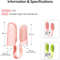 Pet Finger Toothbrush Double Finger Silicone Bristle 1
