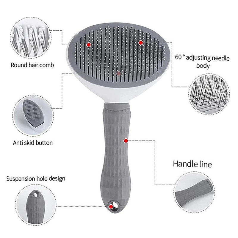 Pet Long Hair Dematting Comb And Grooming Brush 1