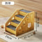 4 Step Wooden Pet Stair Ladder With Carpeted Steps 5