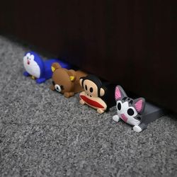 cartoon silicone door plug wedge safety protector