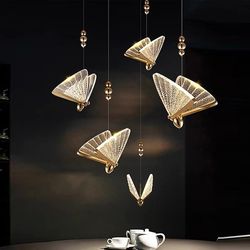 nordic butterfly led cord pendant light for bedroom living room