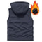 Mens Hooded Fleece Warm Vest Windproof Utility Photographer Vest 3