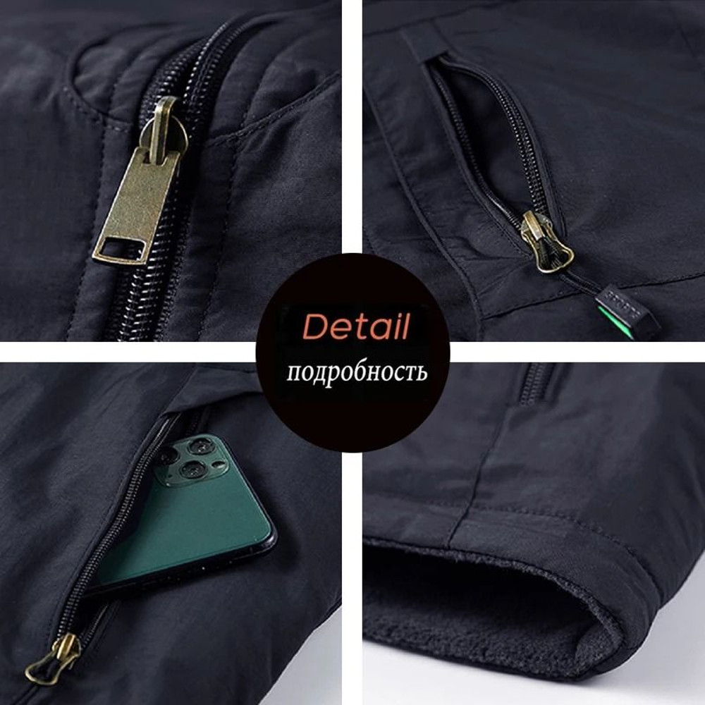 Mens Hooded Fleece Warm Vest Windproof Utility Photographer Vest 5