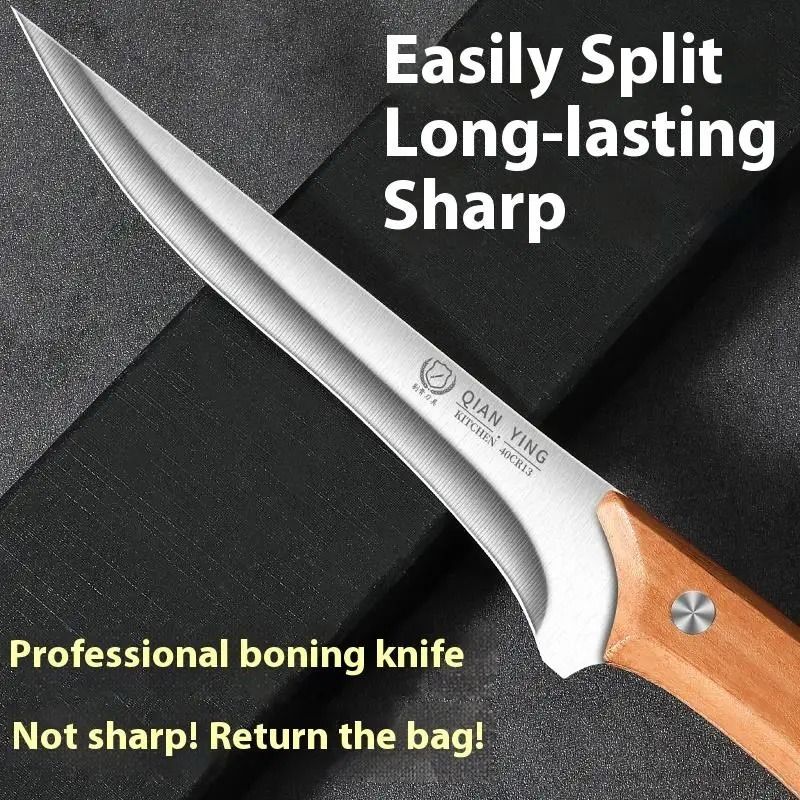 Fillet Boning Knife Stainless Steel Chef Kitchen Knife 4