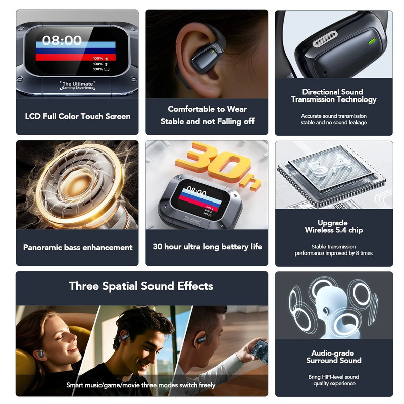 Erzer XT82PRO TWS Bluetooth V53 LED Display Earbuds 4