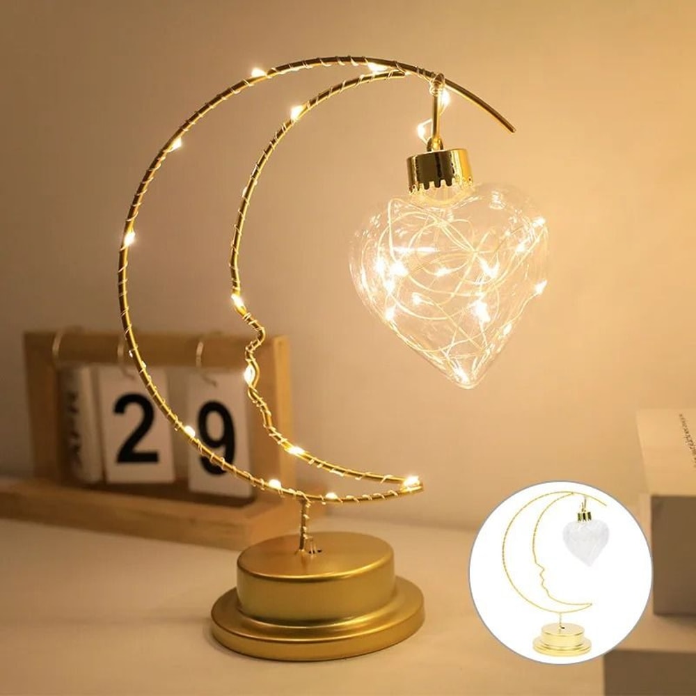 Home Decoration Star Moon LED Light Indoor Night Lamp 6