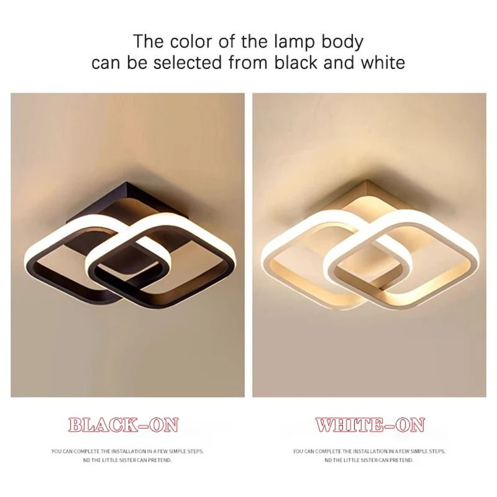 Modern LED Ceiling Light Creative Dimmable Indoor Lighting Fixture 4