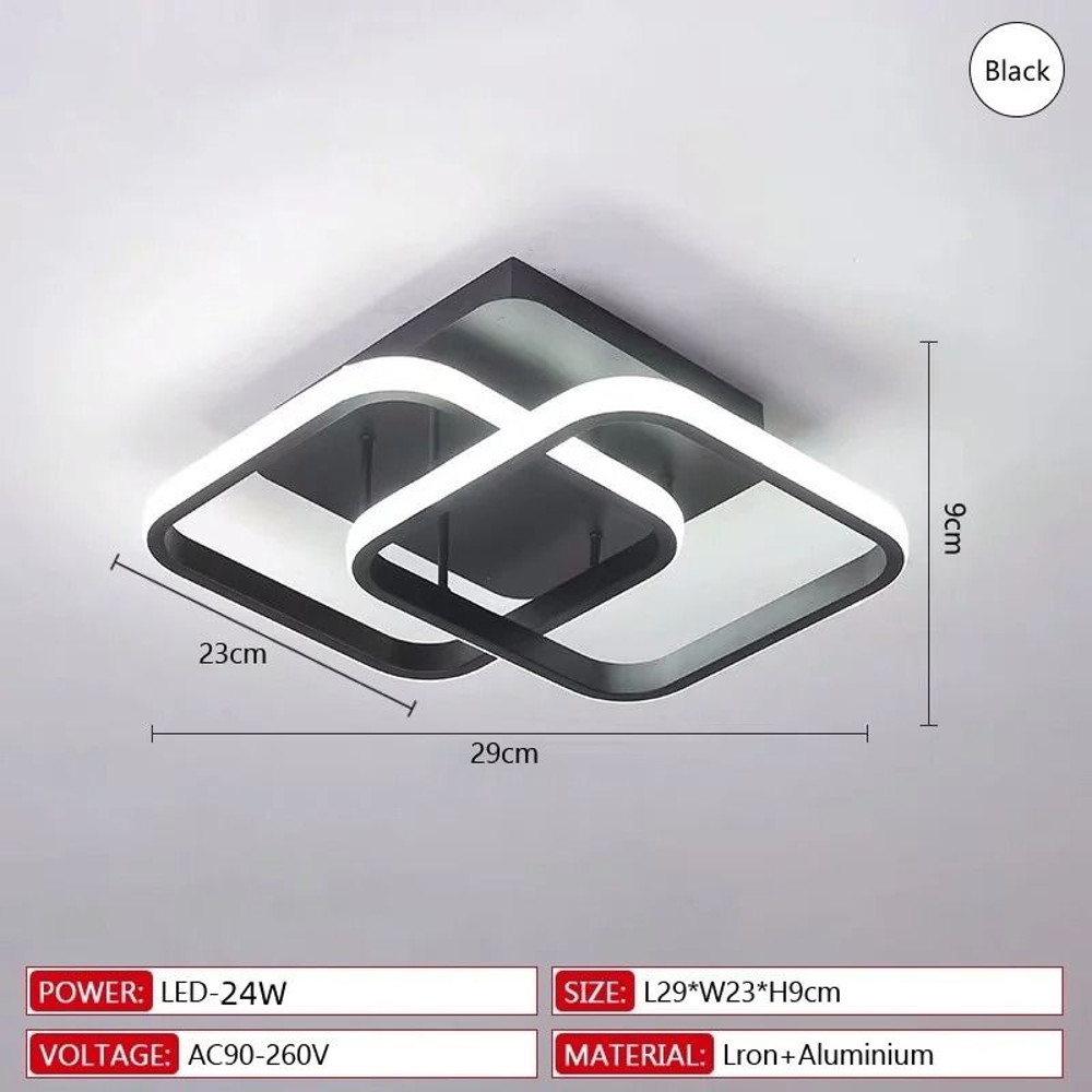 Modern LED Ceiling Light Creative Dimmable Indoor Lighting Fixture 6