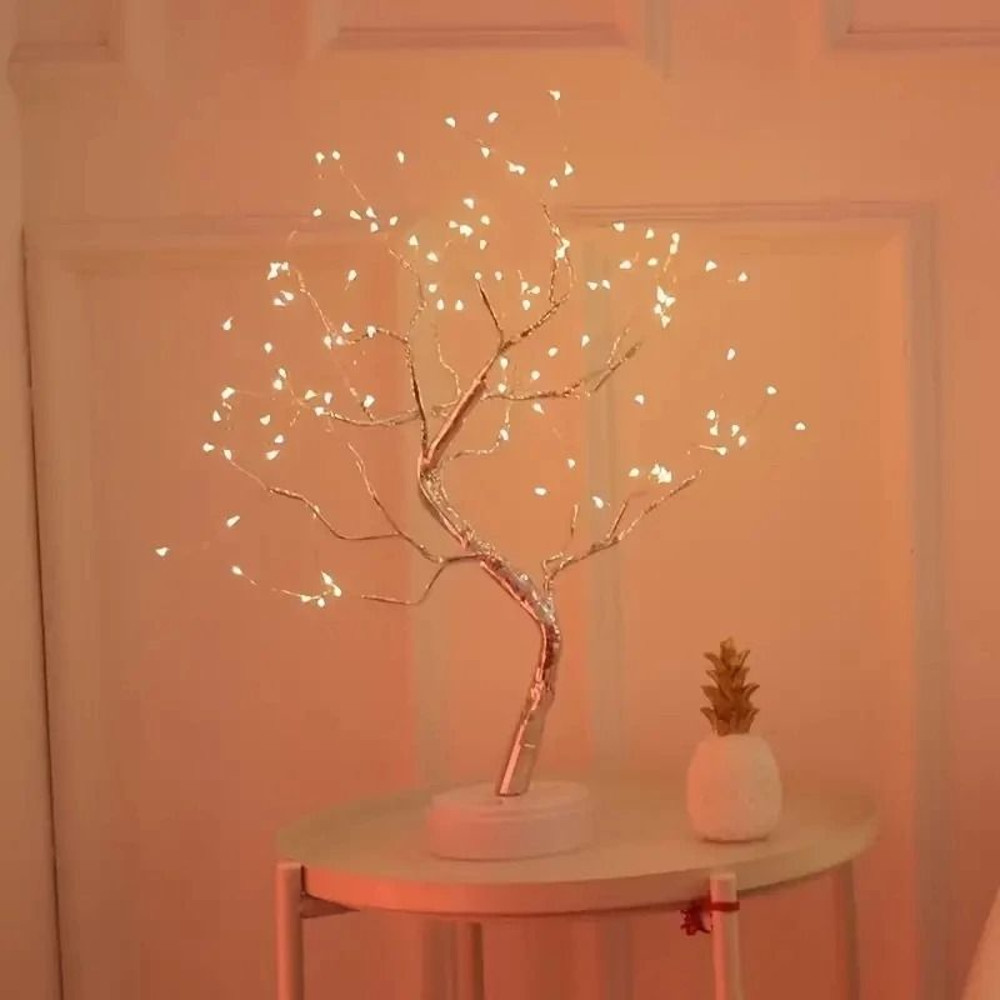Colorful Bonsai 108 LED Tree Light Battery USB Power Indoor Night Lamp 2