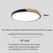 Nordic LED Ceiling Light Wooden Macaroon Circular Ceiling Lamp Modern Simple Indoor Lighting 3