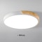 Nordic LED Ceiling Light Wooden Macaroon Circular Ceiling Lamp Modern Simple Indoor Lighting 5