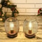 Metal Cage Table Lamp Round Shaped LED Lantern Battery Powered Cordless 4
