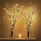 74 Cm 50LED Brown Artificial Branches Lights Battery Powered Indoor Decoration Light 0