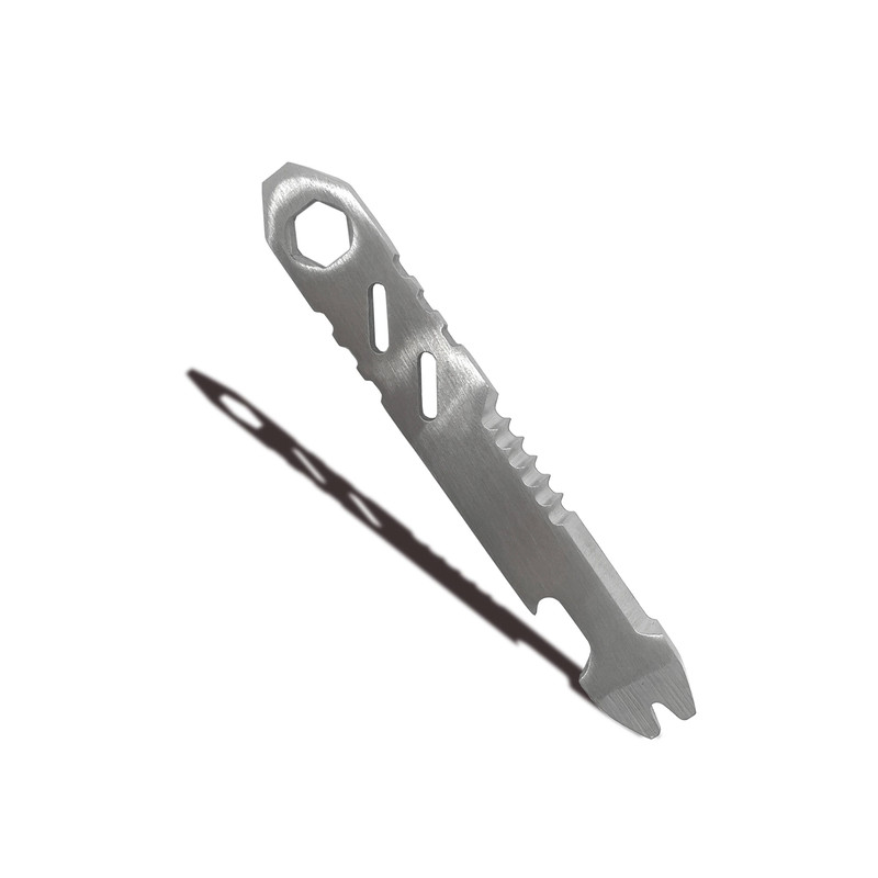 Mini Stainless Steel Crowbar Multi Function Allen Wrench Bottle Opener Portable Outdoor Camping EDC 5