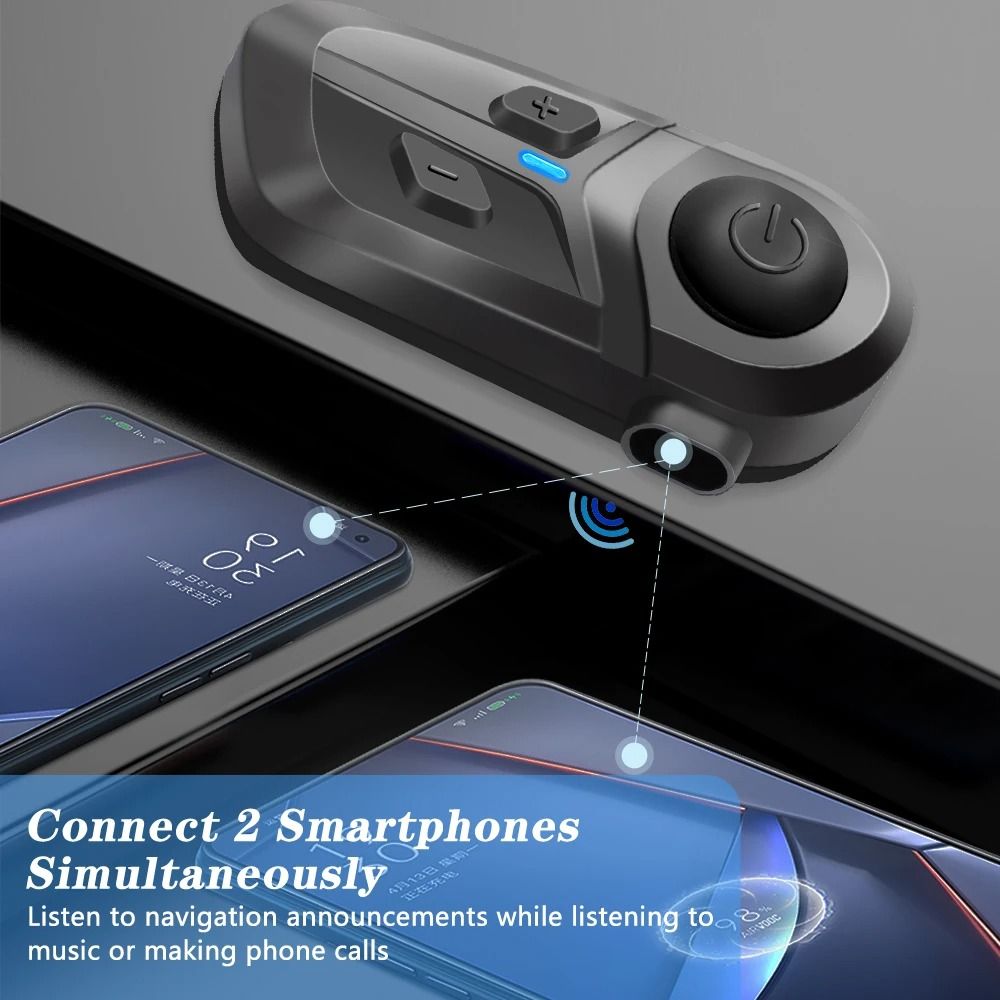 Bluetooth 53 Wireless Motorcycle Helmet Headset Handsfree Call Waterproof Earphone Music Player Mot 3
