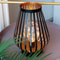 Metal Cage LED Lantern Battery Powered Cordless Table Lamp For Bedroom Wedding Home Decor 3