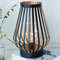 Metal Cage LED Lantern Battery Powered Cordless Table Lamp For Bedroom Wedding Home Decor 5