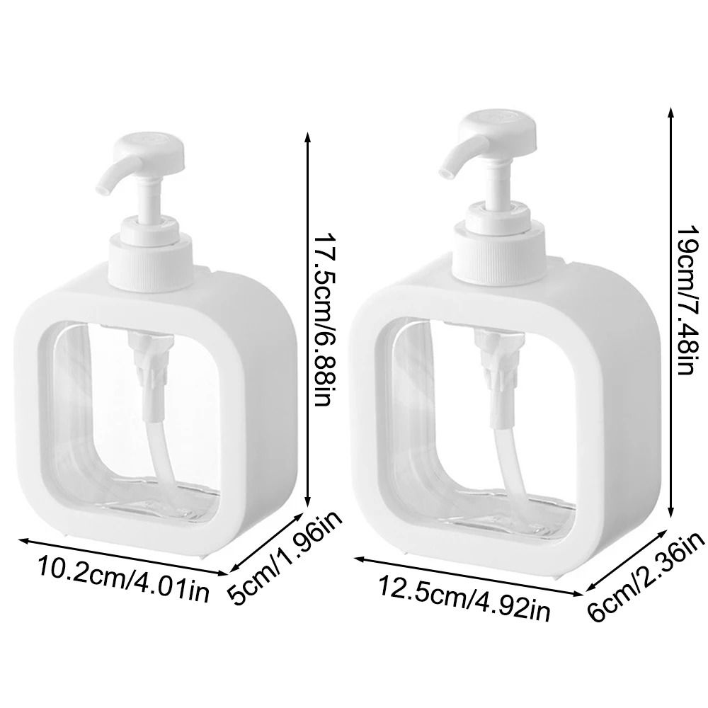 Large Capacity Transparent Press Bottle Soap Dispenser For Travel Kitchen Bathroom 4