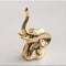 Gold And White Ceramic Elephant Statue Pair Small Decorative Accents For Living Room 3