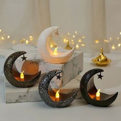star moon led candlestick lamp ramadan decoration for home decor 2025