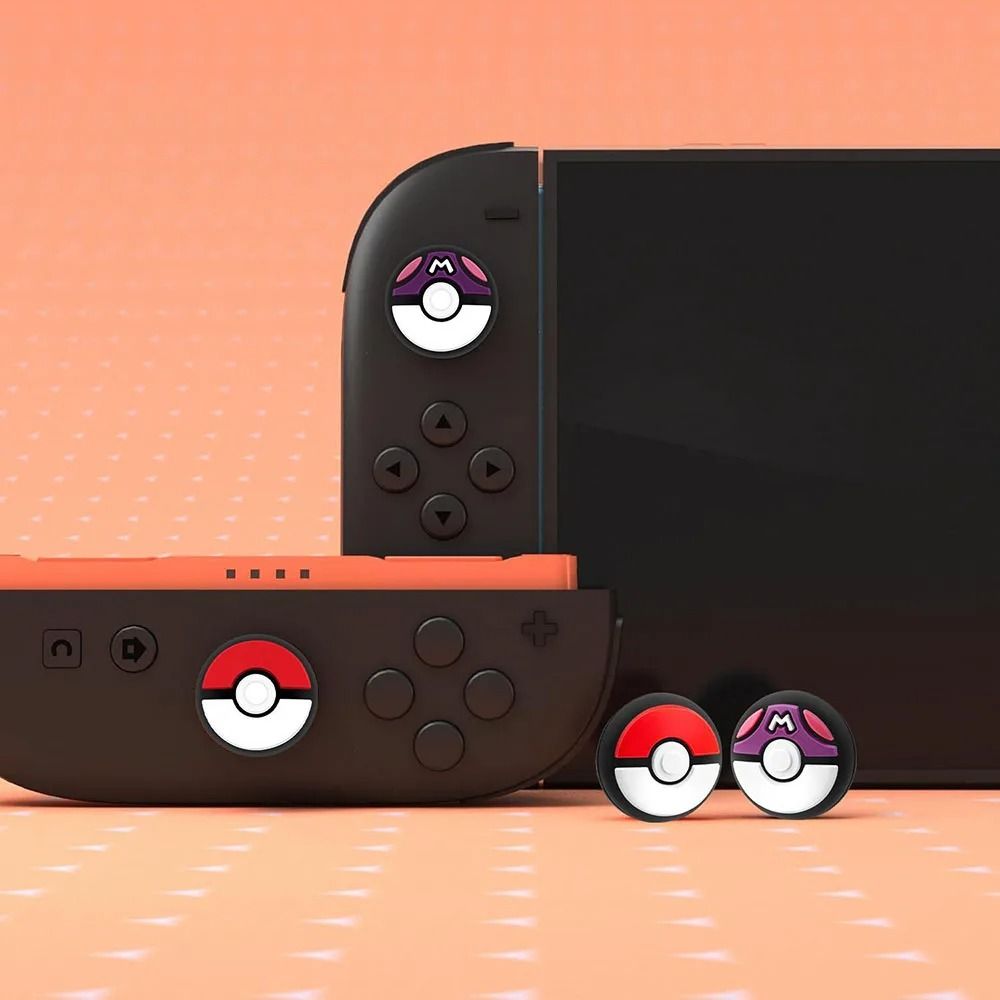 Soft Silicone Thumb Grips Joystick Caps Set 4 Piece For Switch Joy Con 4