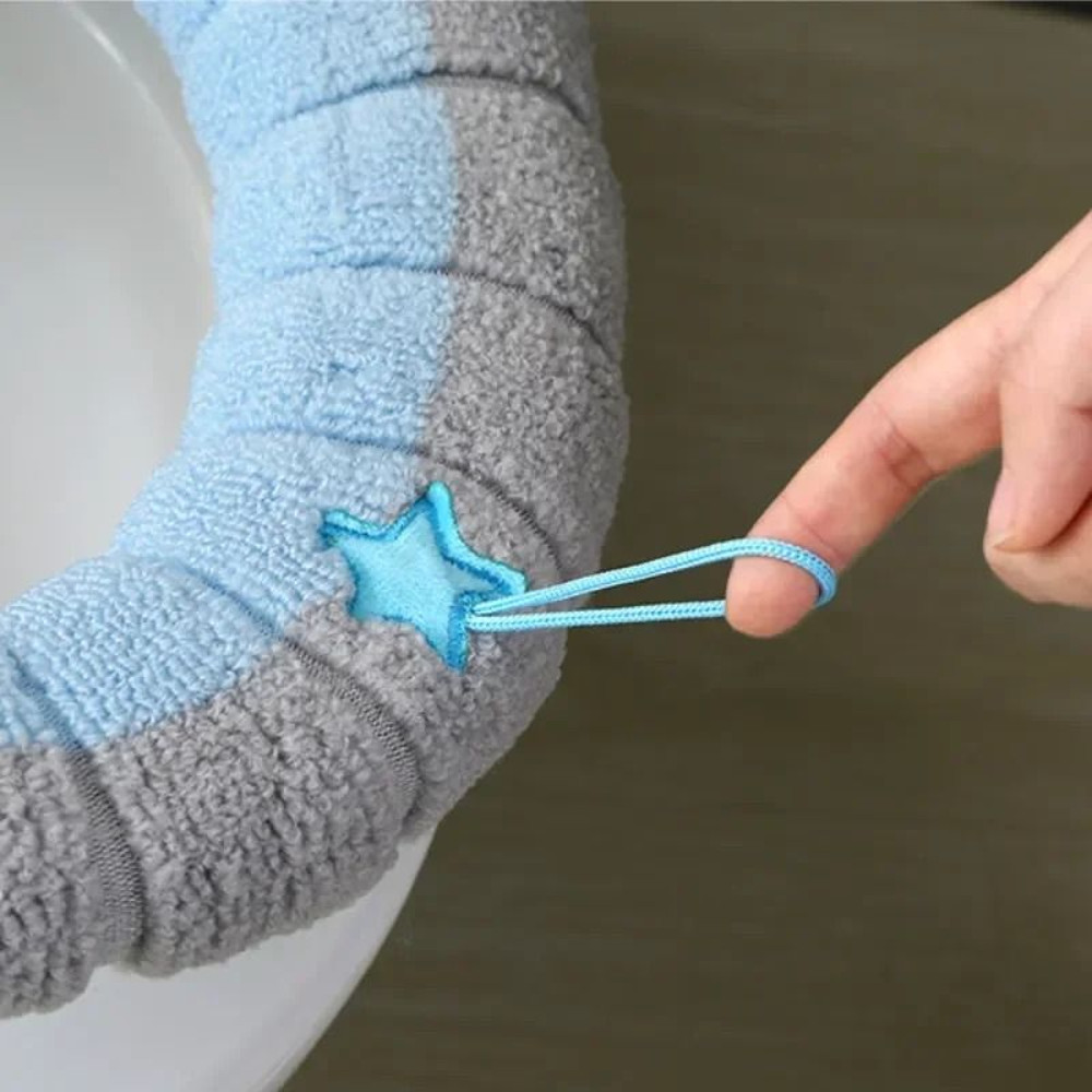 Winter Toilet Seat Cushion Thick Soft Washer Toilet Seat Insulation Accessory 4