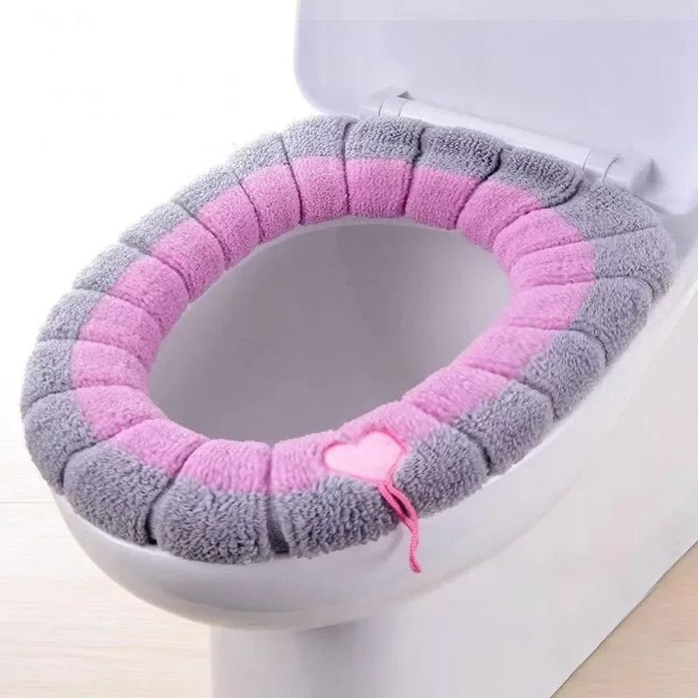 Winter Toilet Seat Cushion Thick Soft Washer Toilet Seat Insulation Accessory 7