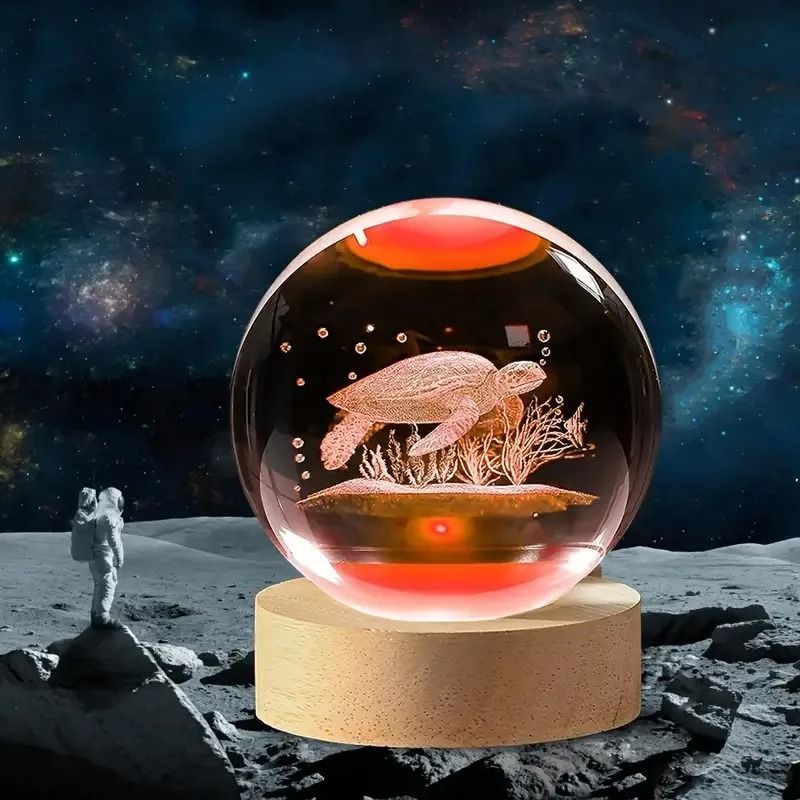 Deep Sea Turtle Crystal Ball Night Light 4