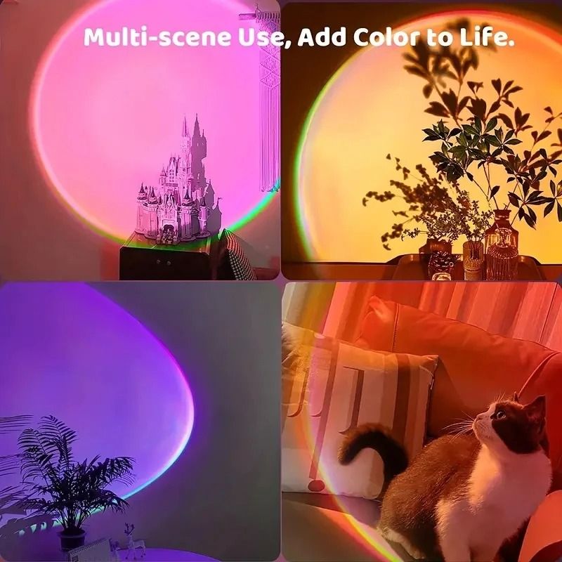 Sunset Light With Earbuds And Remote Control 16 Color Atmosphere Lamp 2
