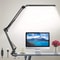 LED Folding Metal Desk Lamp Clip On Light Clamp Long Arm Dimming Table Lamp 0