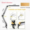 LED Folding Metal Desk Lamp Clip On Light Clamp Long Arm Dimming Table Lamp 6
