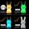 LED Night Light Silicone Rabbit Touch Sensor Lamp Cute Animal Table Lamp For Kid Baby Child Home De 5