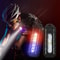 USB Recharge LED Flashlight Work Light Keychain Flashlight For Police Shoulder Clip Warning Flashin 0