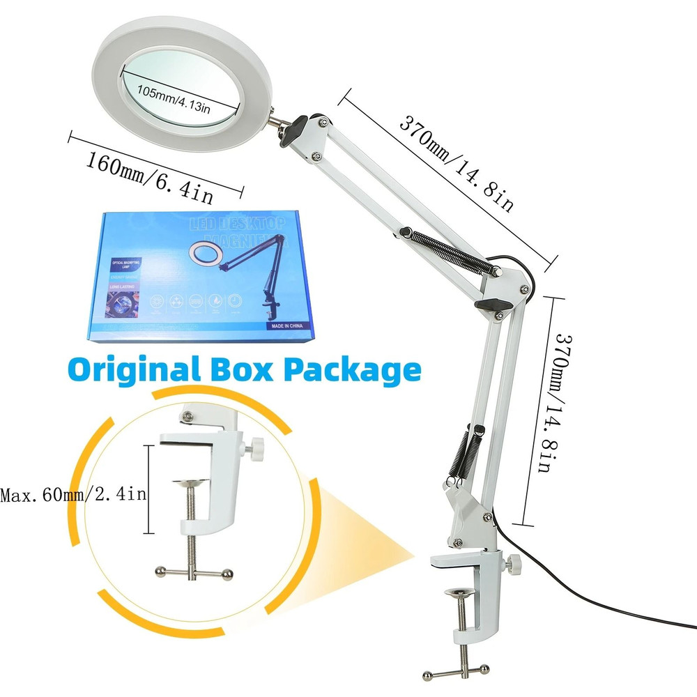 72 LED 8X 10X Illuminated USB Magnifier With 3 Color LED Light 7