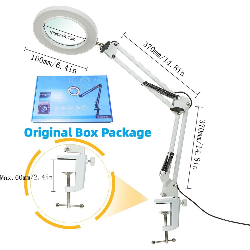 72 LED 8X 10X Illuminated USB Magnifier With 3 Color LED Light 7