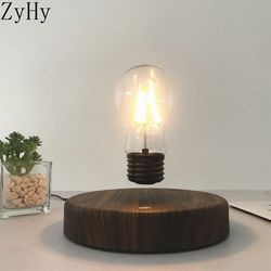 magnetic levitation lamp creativity night light floating led bulb table lamp