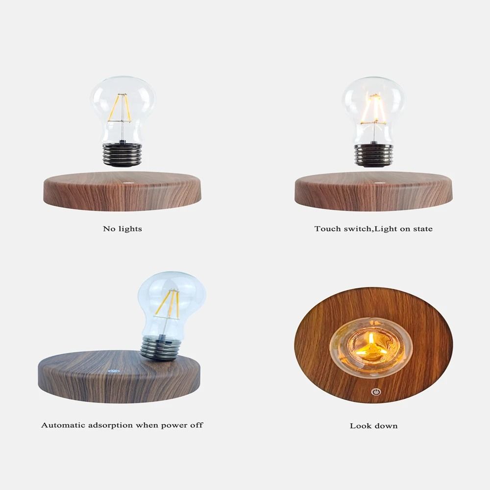 Magnetic Levitation Lamp Creativity Night Light Floating LED Bulb Table Lamp 4